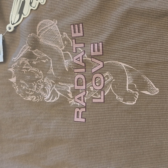 NWT Boys Lie Radiate Love Crop Tank in M/L - Picture 5 of 9